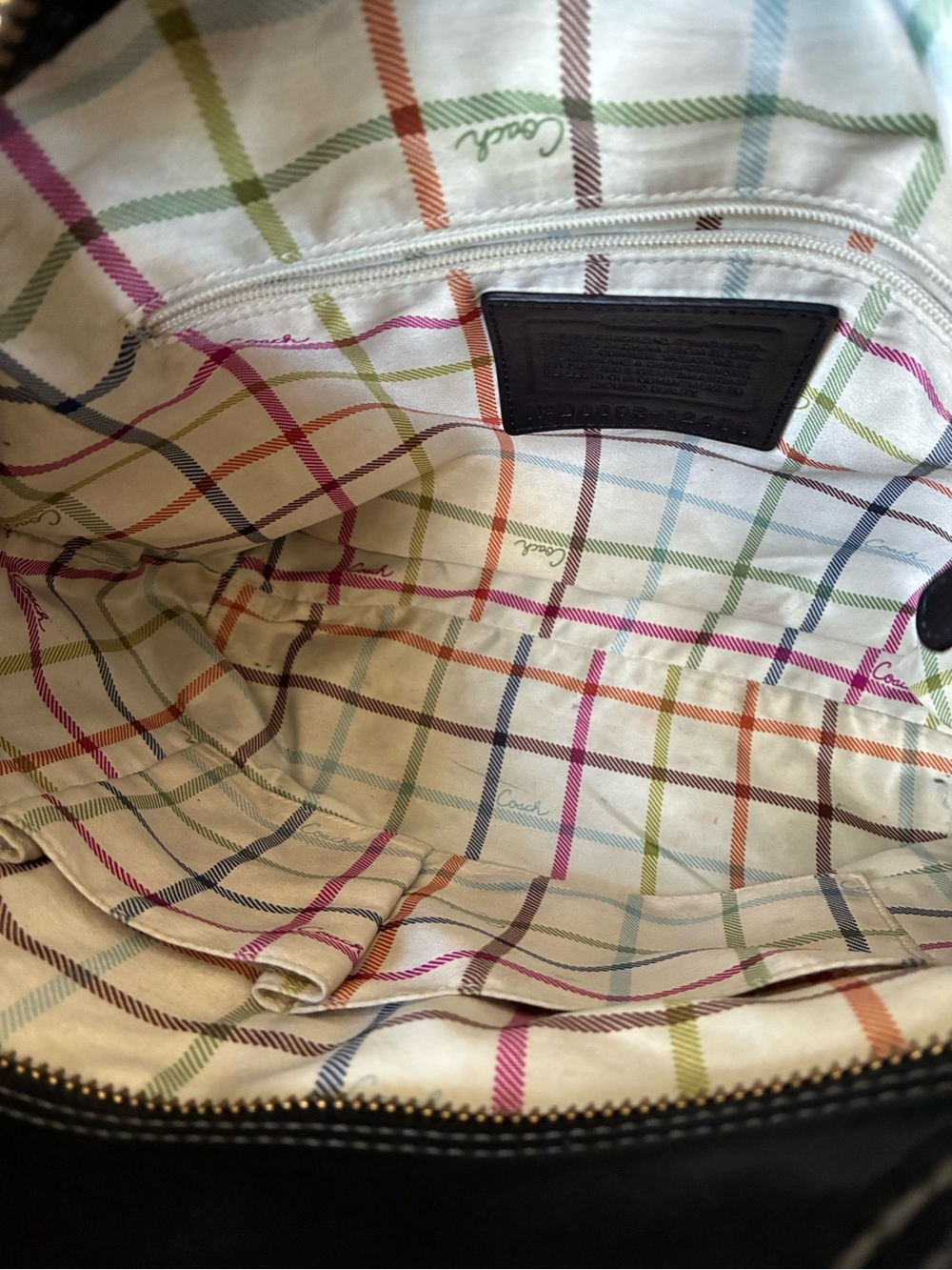 Coach Bleecker Sophie Leather Hobo Bag, Tattersall, Y… - Gem